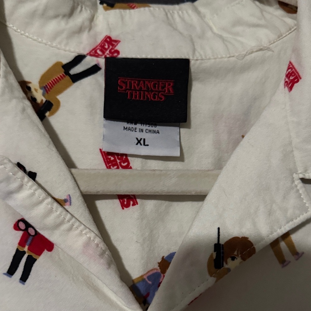 Stranger Things Netflix Button Down Shirt Unisex - image 2